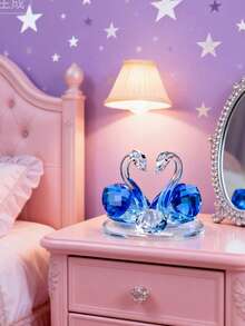 Creative Crystal Swan Car Decor, Luxury Car Interior Accessory, Crystal Swan Car Perfume Holder, Mother's Day, Wedding, Graduation Gift - A - View 5