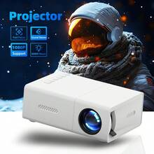 ZZPQVT 1pc HD Mini Projector With Phone Connection Cable, 50 ANSI Lumens, Native 240P, 1080P Decoding, Compatible With HD, USB, AV, Laptop, Suitable For Home Theater, Camping Party, Office, Classroom (USB Type-C), Mirroring, Micro Home Cinema, Classic Power, Retro Movie Watching, Support 20-80 Inch Screen, Compatible With USB/AV/TF/Smartphone, USB Powered, Holiday Gift - Đen trắng 1 - Xem 2