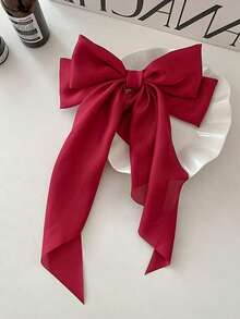 1-3pcs Small Bowknot Ribbon Hair Clips, Hair Accessories - Yellow - View 14