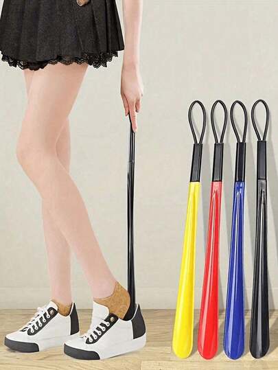 Extended Shoe Horn, Premium Long Handle Shoe Horn, Household Shoe Horn, Shoe Horn (Slight Color Difference May Occur Between Batches, But Quality Remains Consistent), Shoes, Spring & Summer Selection, Bridesmaid Gift, Bedroom, Bedroom Decor, Beach, Travel, Men, Women, Cute Vacation Accessories