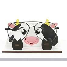 1个创意动物造型时尚眼镜收纳架，可拆卸木质桌面眼镜展示架，动物造型眼镜整理架，梳妆眼镜架 - 動物 - 查看 15