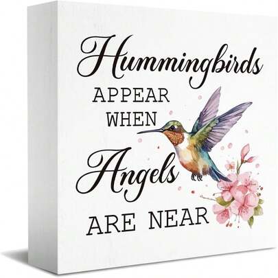 1Pc 5*5Inch(12.4*12.4Cm) Spring Hummingbird Decor For Home Hummingbird Memorial…
