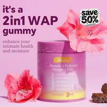 Leefar Women's Probiotic Slippery Elm Pineapple 60 Gummies - 1 Bottle - 查看 3