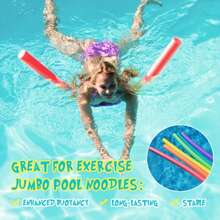 6.5cm Diameter Multicolor Foam Swimming Pool Float, 59 Inch Soft Foam Swimming Pool Noodle Float, Suitable For Swimming Pool Party, Summer Water Games, Pool Accessories, Outdoor Swimming Fun, Mother's Day, Father's Day Gift, Family Summer Activities - Multicolor - 6.5x150cm - View 3