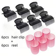 12 Pieces Hot Roller Hair Curler Claw Clips Replacement For Small, Medium, Large And Jumbo Rollers Holding Women Girls Hair Section Styling - Multicolor - View 8