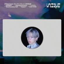 P1Harmony UNIQUE Album Badge Set - 6PCS Round Pin Buttons, 9th Mini Album , K-Pop Group Merch, Fans Collectible, Jacket & Bag Accessory, - Multicolor - View 6