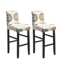 1/2/4/6pcs Stretch Printed Bar Stool Chair Covers, Home & Hotel Use - Sub-painting - View 7