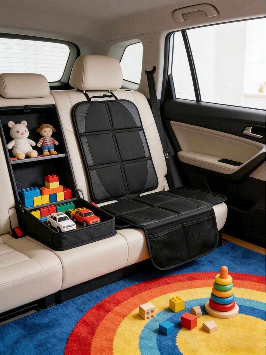 1pc Child Car Seat Anti-Slip Pad, Automotive Safety Seat Cushion - Multicolor - View 1