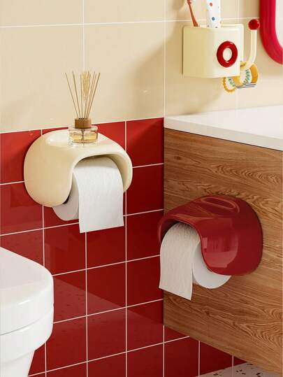 全新壁挂式纸巾盒，采用全新PET材料制成，卷纸收纳盒，浴室纸巾架，壁挂式纸巾架，浴室纸巾架，浴室配件，浴室收纳整理。