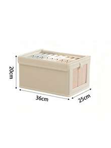 升级版牛津布窗口开放式可视衣物收纳盒带盖，大型布艺可折叠收纳盒，适用于家庭，壁橱装饰装饰节日装饰房间装饰家居装饰卧室装饰连衣裙裤子鞋子牛仔裤靴子裙子卧室，收纳盒，家庭收纳，女式白色 T 恤，女式黑色裤子，女士冬装，连衣裙， - 彩色 - 查看 25