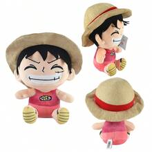 ONE PIECE 3款正版海贼王毛绒公仔玩具，可爱挂件，萌系动漫人物毛绒玩具，儿童礼物收藏，尺寸14-26厘米/5.51-10.24英寸 - 彩色 - 查看 11