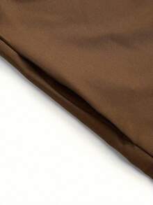 Men's Traditional Middle Eastern Cultural Attire, Deep Brown Embroidered Hooded Long Sleeve Casual Robe - Brown - View 7