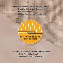 ULTCOVER - Funda impermeable para silla Adirondack para patio al aire última intervensión tamaño de hasta 28 pulgadas de ancho x 31 pulgadas de profundidad x 36 pulgadas de alto - Marrn - Ver 3