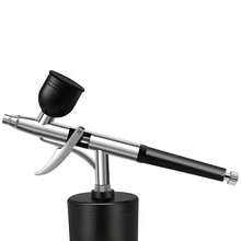 Portable Airbrush Kit With Compressor, USB Rechargeable Cordless Air Brushes For Painting, Nail Art, Model Coloring, Makeup Spray Gun - Dropdown Menu (black) - View 6