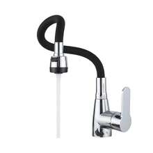 360° Swivel Flexible Kitchen Faucet - Single Handle Hot And Cold Water Mixer Tap, Polished Surface, Ceramic Valve And Base Mount, Suitable For Modern Kitchen/Bathroom - Multicolor - View 8