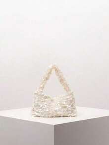 Sequined Handbag, Sparkly And Stylish, A Versatile Women's Handbag Suitable For Parties, Dinners, Dates, Etc. - Beige - View 6