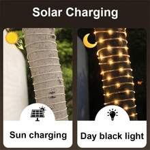 8 Modes Solar LED Light Strings - 50/100/200/300 LED Beads, Flexible Waterproof Fairy Lights For Garden, Wedding, Christmas And Halloween Decor, Multi-Color Hanging Solar Outdoor Lighting - Warm White - View 11