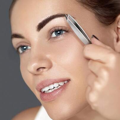 3/2pcs Stainless Steel Eyebrow Tweezers, Stainless Steel High-Precision Eyebrow Tweezers, Suitable For Facial Hair Removal, Eyebrow Styling, Hair Removal, False Eyelash Care, Hair Removal Tools, Suitable For Both Men And Women, Cosmetic Tools, Essential For At-Home Hair Removal, Ideal Gift For Festivals