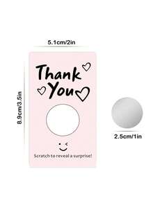 50pcs Blank Scratch-Off Cards, DIY Gift Certificates And Coupon Cards Suitable For Hair Salons, Nail Spas And Small Businesses, Perfect For Holidays, Birthdays, Anniversaries And Party Games - Scratch Card - View 5