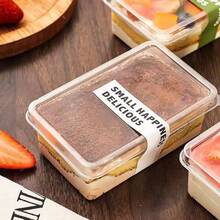 5/10/50pcs Transparent Tiramisu Cake Boxes, Suitable For Storing Desserts, Mousse, Pastries And Breads - Portable Food Storage Containers, Great For Home Gatherings, Camping, Birthday Parties - Transparent - View 3