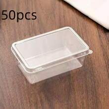 5/10/50pcs Transparent Tiramisu Cake Boxes, Suitable For Storing Desserts, Mousse, Pastries And Breads - Portable Food Storage Containers, Great For Home Gatherings, Camping, Birthday Parties - Transparent - View 12