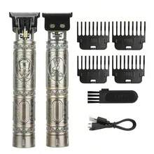 1 pieza Cortadora de pelo eléctrica profesional, Recortadora de cabello para hombres, Afeitadora personalizada de barbería, Herramienta de aseo, Regalo del Día del Padre - Multicolor - Ver 25