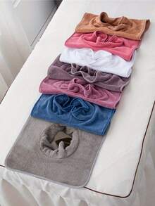 Bộ 5 khăn trải giường massage mặt bằng sợi siêu mịn, kích thước 13,78" x 13,78", che phủ các lỗ trên da mặt để đảm bảo vệ sinh, bền và không phai màu, lý tưởng cho các trung tâm chăm sóc sức khỏe cao cấp. - Nhiều màu - Xem 3