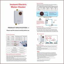 Lianfengymx Tankless Water Heater Electric 110V, 3000W Instant Portable On-Demand Hot Water For Sink, RV Kitchen, Camping, Digital Display ,Use In Environments Above 32°F, Lower Flow = Higher Heat - Xem 6