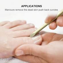 200 Pieces Of Orange Wood Nail Sticks - Double-Sided Keratin Layer Pusher And Remover, Multi-Functional Manicure And Pedicure Tools, Nail Sticks - Apricot - View 3