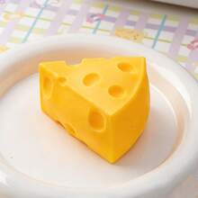 Jumbo Realistic Cheese Squeeze Toy, Slow Rebound Decompression Squishy Tofu Ball, Creative Stress Relief Squeeze Toy, Soft Wet Texture, Great Gift For Birthday, Holiday - Multicolor - View 5