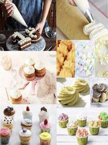 20/50/100/200pcs Disposable Piping Bags - Ideal For Homemade Cake Decorating, Baking Cookies, Cream Squeezing, Cupcakes And Homemade Dessert Decorating, Essential Kitchen And Dining Supplies. - Multicolor - View 11