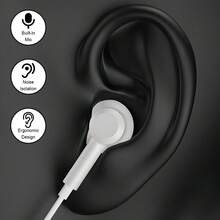 适用于 17、Air、16、15 Pro Max、Plus 和 Pro 的有线 USB Type-C 立体声耳机；适用于 15、16 Pro Max、Plus 和 Pro 的 USB-C 有线耳机；适用于安卓智能手机 Galaxy Note10/20、A53/A54 的 USB-C 有线耳机；适用于 Apple 15 的有线控制入耳式耳机；带麦克风的 USB-C Type-C 耳机，兼容 Galaxy S25/S21/S22/S23/S24/Ultra/Plus/Note 20/Z Flip/Z Fold/A15/A16。 - 查看 4