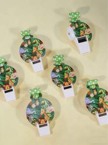 Bộ 6 chiếc còi thổi hình động vật hoạt hình, còi dùng cho tiệc tùng, lễ hội âm nhạc, sinh nhật, phụ kiện tạo không khí cho tiệc người lớn. - Đồ chơi - Xem 7