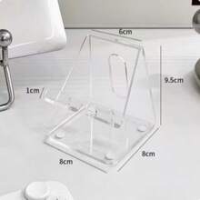 Giá đỡ điện thoại để bàn trong suốt bằng acrylic, giá đỡ điện thoại di động sáng tạo, giá trưng bày điện thoại bằng acrylic. - Hình chữ nhật - Xem 4