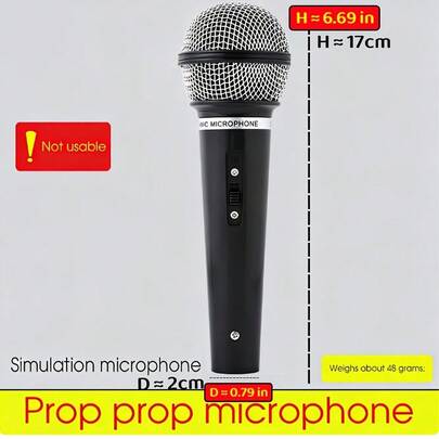 Microphone đạo cụ, Microphone hát nhép, Đạo cụ độc đáo, Đạo cụ siêu ngầu giá cả phải chăng, Vui nhộn, Mới lạ, Trò đùa, Thú vị, Đạo cụ kỳ quặc, Halloween, Giáng sinh, Vui vẻ, Thiết bị độc đáo, Trò chơi khăm, Đạo cụ diễn thuyết, Microphone phỏng vấn nhà báo, Mô phỏng giả
