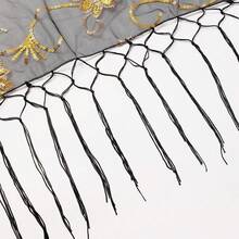 Elegant Long Tassel Chiffon Shawl For Bridesmaid And Wedding Party Evening Dinner Elegant Name Lady Summer Winter Spring Autumn - Multicolor - View 9