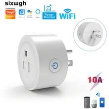 16A WiFi Smart Plug With Energy Power Monitor & Voice Control, Compatible With Alexa And Tuya Smart Life App, Remote Control Timer Countdown Outlet Socket For Home Appliances, Easy Sharing Function - US B Type Plug(110-127V) - View 1