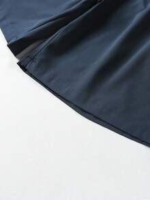 Novos Lançamentos para Todas as Estações, e Shorts Esportivos Casuais Unissex Frescos para Homens e Mulheres. Com Cordão na Cintura e Bolsos Laterais Duplos com Zíper. Esportes - Azul Marinho - Visão 3
