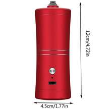 Bộ dụng cụ phun sơn cầm tay kèm máy nén khí, súng phun sơn không dây sạc USB kèm cọ phun khí có thể vệ sinh, thích hợp cho vẽ tranh, làm móng, tô màu mô hình, thủ công DIY, trang điểm làm đẹp khuôn mặt. - Màu đỏ + cọ - Xem 4