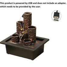 1 Pc USB Powered Desktop Resin Flowing Ornament, Fashionable Waterfall Fountain, Casual Meditation, Office Bedroom Yoga Studio, Bar, Coffee Shop, Club Decoration, Ideal Valentine's Day, Mother's Day, Christmas, Halloween, Easter, Thanksgiving Romantic Gift, Creative Crafts, Preferred Birthday Gift - JZ002 - View 8