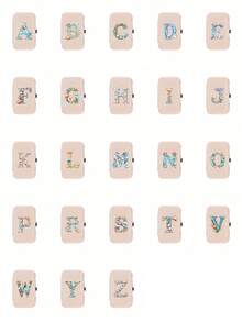 7件套海洋元素字母印花旅行美甲工具套装，大容量美甲收纳盒，饰有波点蝴蝶结字母A-Z，不锈钢工具，超锋利防溅指甲钳套装，经典设计剪刀盒，适合户外、旅行、外出、寄宿学校和居家使用。可作为生日礼物、返校礼物、母亲节礼物、复活节礼物、斋月礼物和婚礼配饰。 - 彩色 - 查看 3