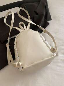 Exquisite Niche Girl's Backpack, New Commuter Mini Versatile Backpack For Travel And Outings - White - View 6