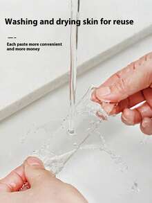 3 piezas/1 pieza Cinta adhesiva transparente reutilizable de doble cara, adhesivo fuerte, cinta adhesiva transparente de doble cara multiusos y resistente al agua - Adecuada para el hogar, la cocina, la oficina y el automóvil, cinta adhesiva de doble cara súper resistente - transparente - Ver 5