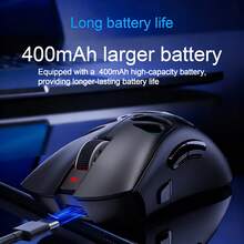 AULA SC620 Wireless Gaming Mouse With 3311 Sensor Lightweight And Portable (67g) Ergonomic Design RGB Lighting Effects Customizable Fire Button Tri-Mode Functionality Suitable For Gaming And Business Use. - View 6