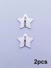 Alloy DIY Phone Case 2pcs Silver-Color Metal Heart, Star, Moon Snap Buttons, Suitable For DIY Phone Case Straps, Keychains, Bag Accessories, Keyring, Phone Lanyard, Handmade Decorative Jewelry Findings, Compatible With Android/ 17/16/15 And Other Smartphone Models Easter Birthday Gift - Multicolor - View 9