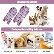 Breathable Dog Surgical Recovery Shirt, Soft Pet For After Surgery, Weaning & Skin Issues - Dusty Purple - View 3