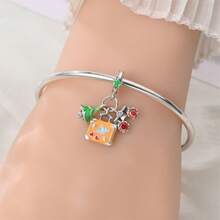 A Silver Plated Bow Set Pendant Suitable For 3mm Original Bracelet Necklace DIY Beaded Women's Daily Gift, Birthday Party Holiday Gift - Multicolor - View 10