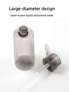 1个250毫升/300毫升高透明指甲油卸妆液/酒精可灌装瓶，透明泵头锁扣美甲空瓶。大容量三用泵指甲清洁卸妆液补充瓶，带锁扣，黑色透明瓶颈泵头空瓶，塑料瓶指甲油卸妆液清洗瓶美甲防溢泵瓶，浴室旅行必备。 - 彩色 - 查看 9