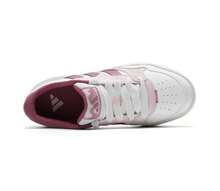 Adidas 女鞋新款運動鞋Lite Shuffle厚底低筒輕便板鞋 - 白色/粉紅色 - 查看 9