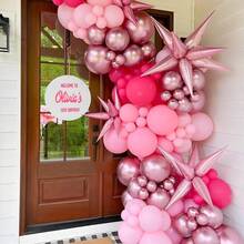 60/30 Unidades Balões de Látex Rosa Metálico de 10 Polegadas, Adequados para Aniversário, Casamento, Chá de Bebê, Despedida de Solteira, Aniversário, Decoração do Dia dos Namorados - A-1 - Visão 6